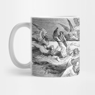 Christ crucified surrounded by angels and archangels Mug